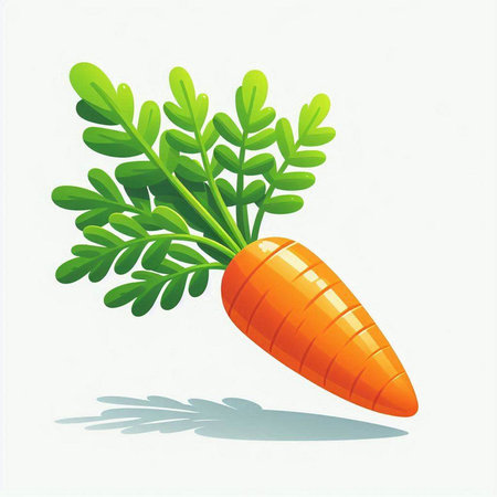 Carrot on a white background. Vector illustration. Eps 10.のイラスト素材