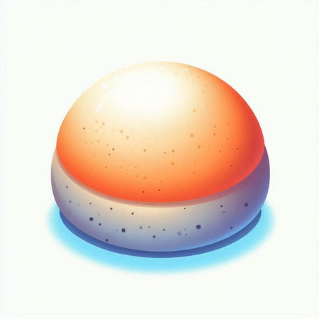 Illustration of a macaroon isolated on a white background.のイラスト素材