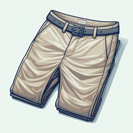 Shorts isolated on white background. Vector illustration. Eps 10.のイラスト素材