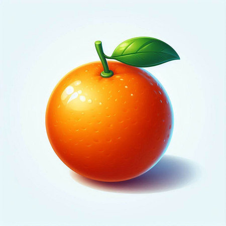 Orange fruit on a white background. Vector illustration. Eps 10.のイラスト素材