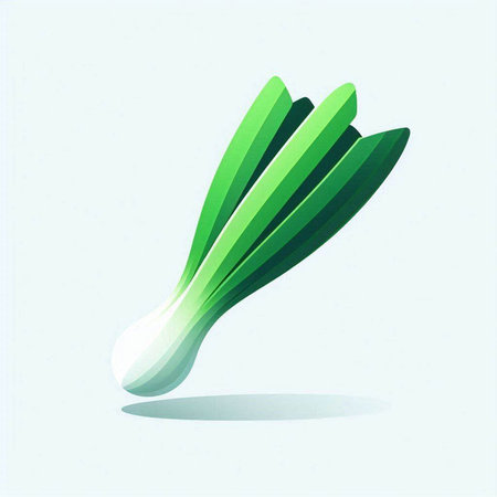 Leek. Vector illustration. Isolated on a white background.のイラスト素材