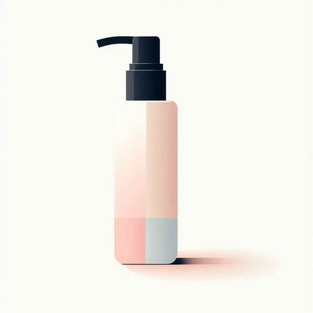 Cosmetic bottle on a white background. Vector illustration. Eps 10のイラスト素材