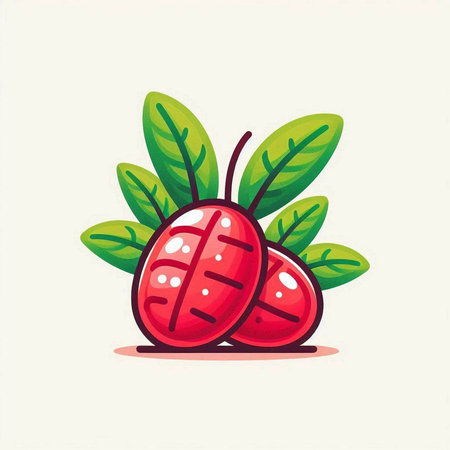 Illustration vector graphic of red radish fruit isolated on white backgroundのイラスト素材