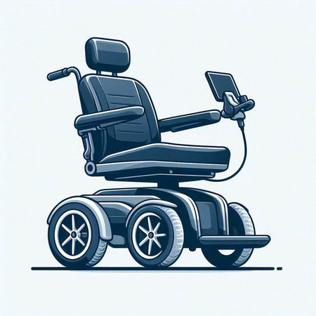 Wheelchair for the disabled. Wheelchair for the disabled. Vector illustration.のイラスト素材