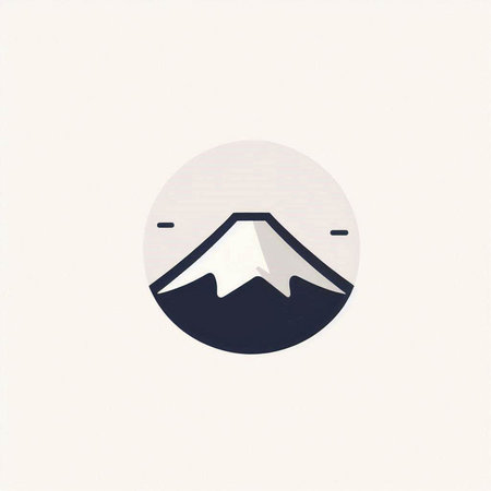 Mountain icon design template. Can be used for web and print.のイラスト素材