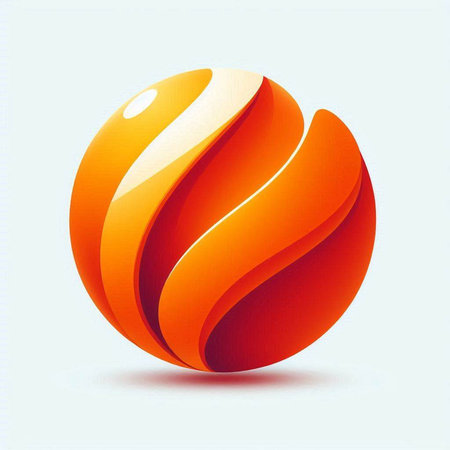 abstract 3d sphere on a light background. Vector illustration.のイラスト素材