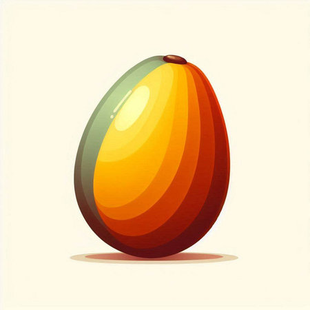 Illustration of a colorful easter egg isolated on a white backgroundのイラスト素材