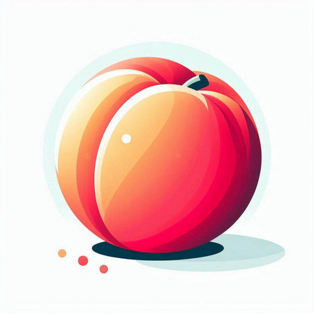 Vector illustration of fresh ripe red pumpkin on a white background in a flat styleのイラスト素材