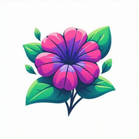 Beautiful flower isolated on white background. Vector illustration for your designのイラスト素材