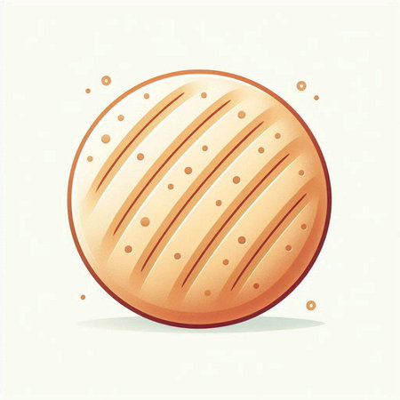 Illustration of a ball on a light background. Vector illustration.のイラスト素材