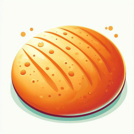 Illustration of a hamburger on a white background with space for textのイラスト素材