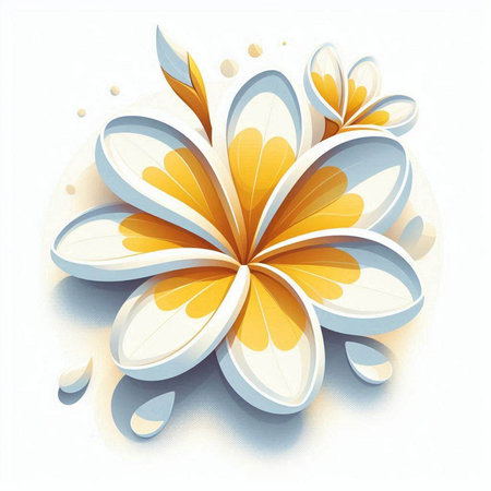 Abstract flower on a white background. Vector illustration. Eps 10.のイラスト素材