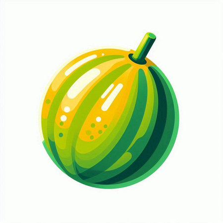 watermelon on a white background, vector illustration, eps10のイラスト素材