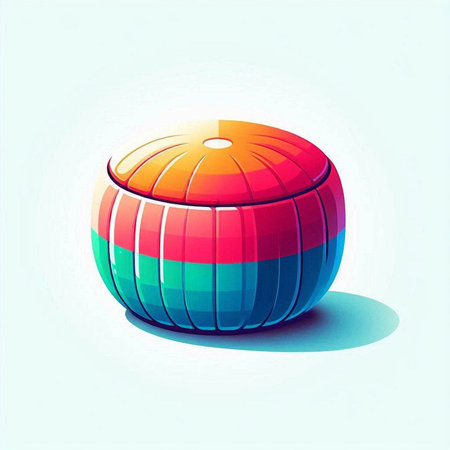 Illustration of a fitness ball. Vector illustration of a fitness ball.のイラスト素材