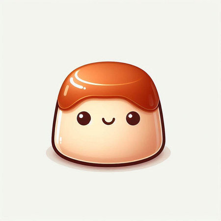 cute chocolate candy isolated on a white background. vector illustration.のイラスト素材