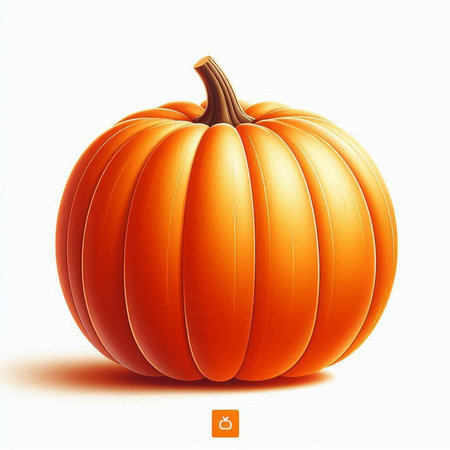 Pumpkin on a white background. Vector illustration. Eps 10のイラスト素材
