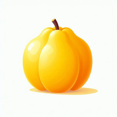 Illustration of a yellow pumpkin on a white background. Vector illustration.のイラスト素材
