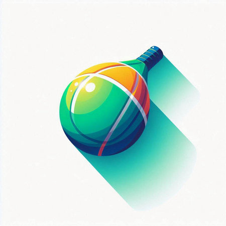 Tennis ball on a white background. Vector illustration. Eps 10のイラスト素材