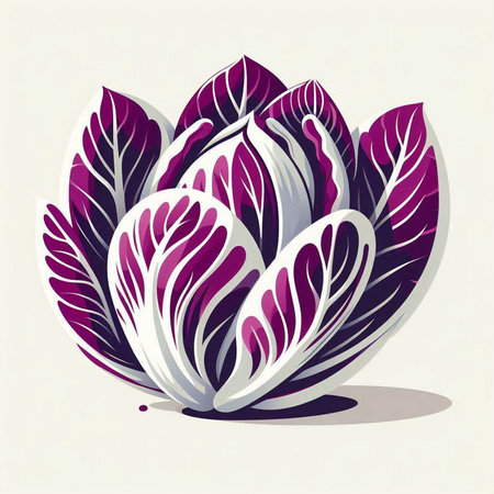 Vector illustration of cabbage. Vector illustration of cabbage. Vegetarian food.のイラスト素材