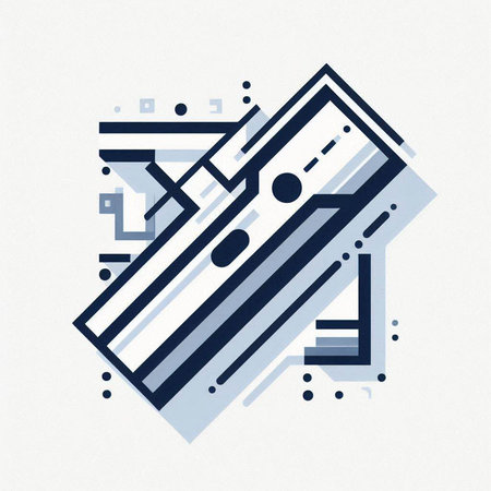 Abstract geometric element with lines and dots. Vector illustration. Eps 10のイラスト素材