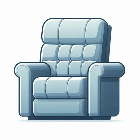 Comfortable armchair isolated on a white background. Vector illustration.のイラスト素材