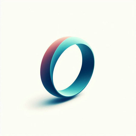3d Letter O in the form of a circle. Vector Illustrationのイラスト素材