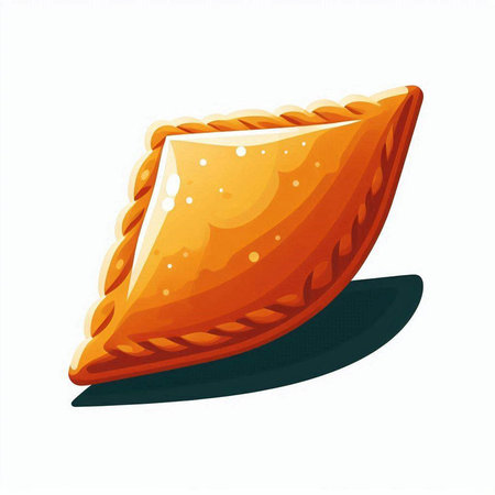Illustration of a pie on a white background. Vector illustration.のイラスト素材