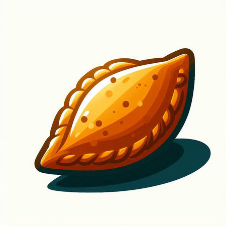 Illustration of a pie on a white background. Vector illustration.のイラスト素材