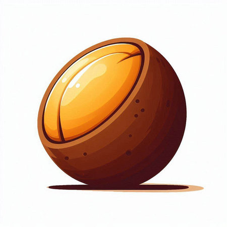 Illustration of a tennis ball on a white background, vector illustrationのイラスト素材