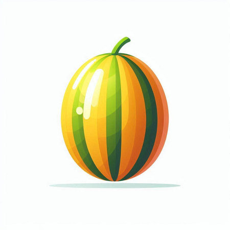 Watermelon isolated on white background. Vector illustration. Eps 10.のイラスト素材