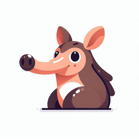 Cute cartoon dog. Vector illustration isolated on a white background.のイラスト素材