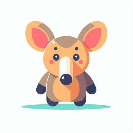 Cute koala isolated on a white background. Vector illustration.のイラスト素材