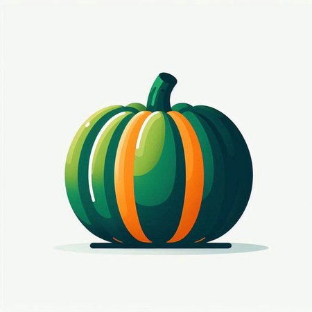 Pumpkin vector illustration isolated on a white background. Vector illustration.のイラスト素材