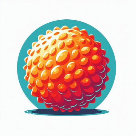 Illustration of a ball with a pattern on a white background.のイラスト素材
