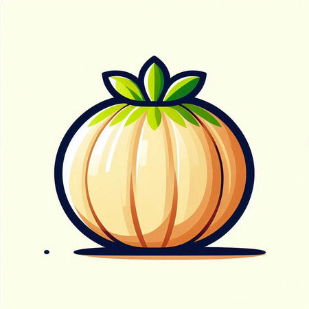 Pumpkin, vector illustration, isolated on a white background.のイラスト素材