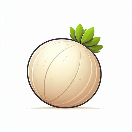 Illustration of a fresh ripe fruit on a white background - vectorのイラスト素材