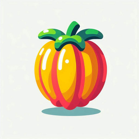 pumpkin on white background, vector illustration, eps10のイラスト素材
