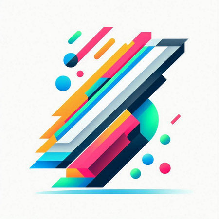 Colorful abstract geometric background. Vector illustration. Graphic concept for your designのイラスト素材