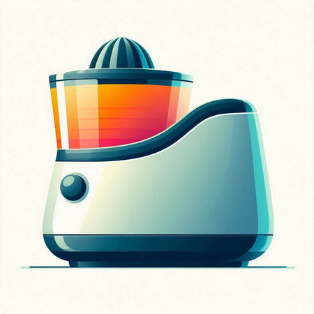 Illustration of a toaster on a white background. Vector illustrationのイラスト素材
