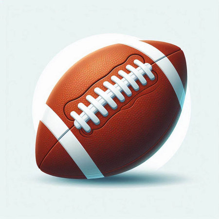 American football ball isolated on white background. Vector illustration. Eps 10.のイラスト素材
