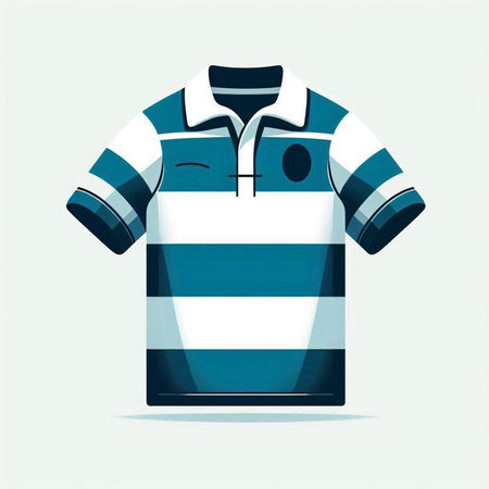 Soccer jersey with the national flag of Greece. Vector illustration.のイラスト素材