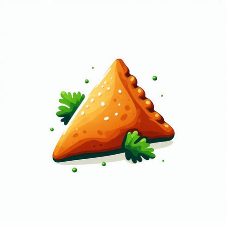 Illustration of a delicious nachos on a white background.のイラスト素材
