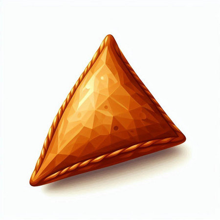 Illustration of a triangle in the form of a pyramid on a white backgroundのイラスト素材