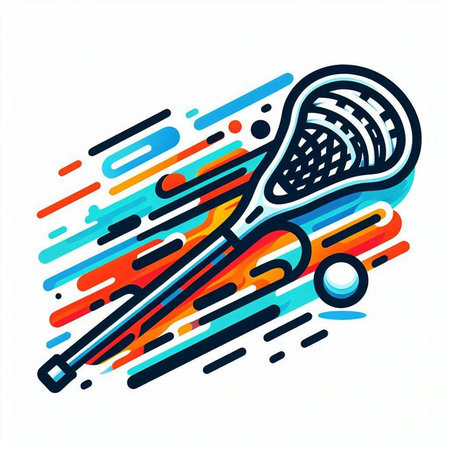 Tennis racket and ball on a white background. Vector illustration.のイラスト素材
