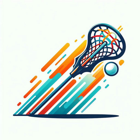 Tennis racket and ball. Vector illustration. Abstract sport background.のイラスト素材
