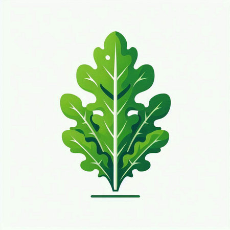 green leaf on white background, vector illustration, eps10.のイラスト素材