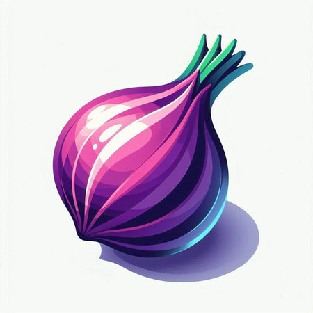 onion on a white background, vector illustration, eps10のイラスト素材