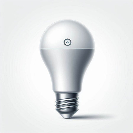 Light bulb on a white background. Vector illustration. Eps 10.のイラスト素材