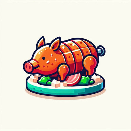 Illustration Vector Graphic of Pork. Perfect to use for Technology Companyのイラスト素材
