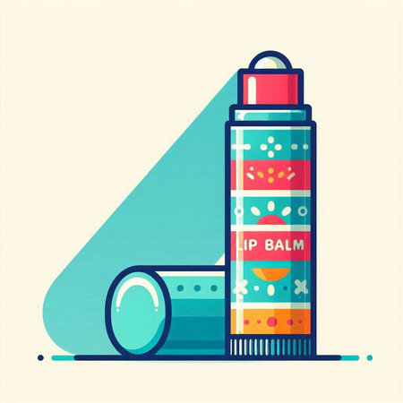 Vector illustration of a colored spray bottle with a pattern on it.のイラスト素材